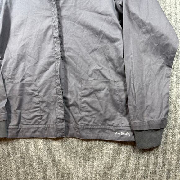 Vera Bradley Scrub Top Jacket Women's Small Gray Button Up Medical Nursing - Picture 3 of 9